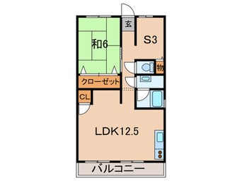 間取図 エ－ド白川（旧農住団地Ｈ棟）