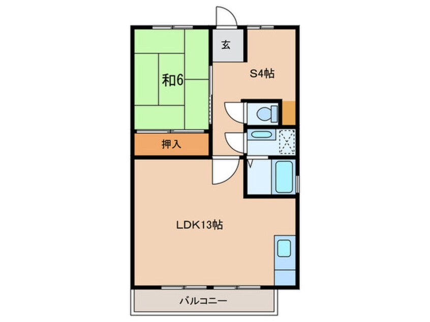 間取図 エ－ド白川（旧農住団地Ｈ棟）