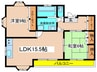 御舟ハイツ 2LDKの間取り
