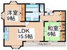 御舟ハイツ 2LDKの間取り