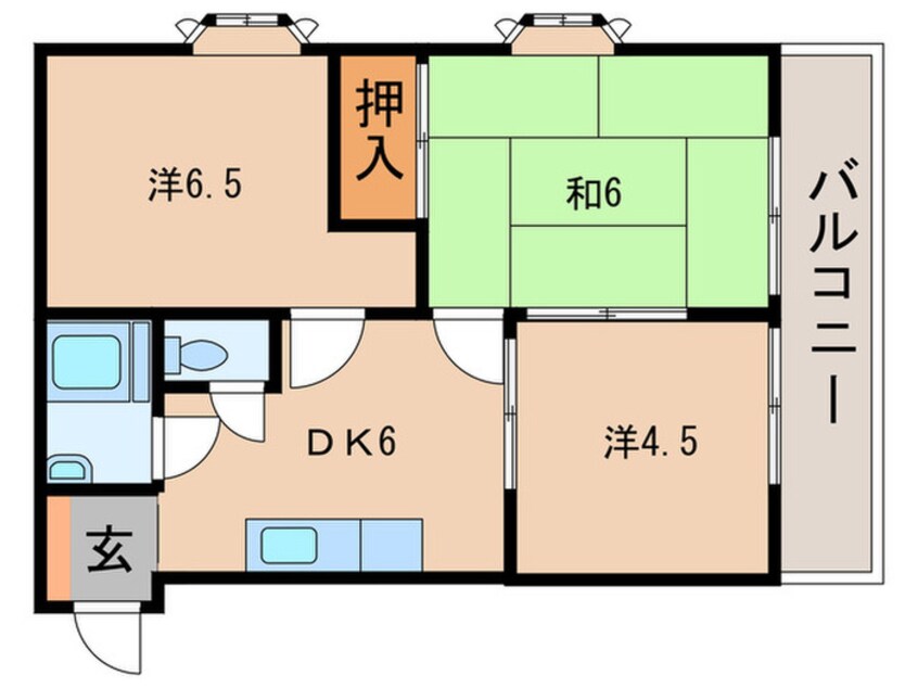 間取図 ロワイヤル学文