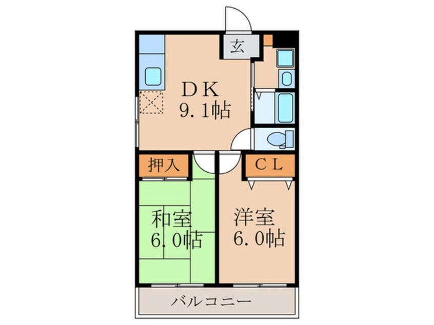 間取図 カストルム本丸