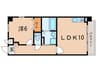 サンフォリア立花 1LDKの間取り