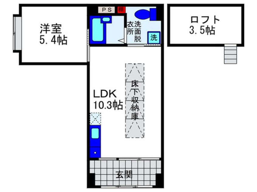 間取図 ＥＡＳＴ－１