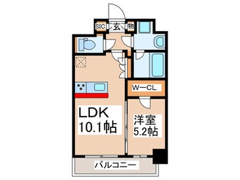 間取図 スプランディッド弁天町DUE