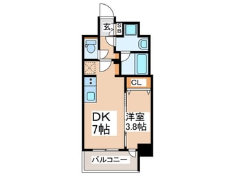 間取図 スプランディッド弁天町DUE