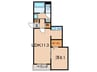 ＬａＣｈｏｕｅｔｔｅ 1LDKの間取り