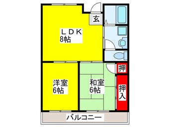 間取図 パナコーポひぐち