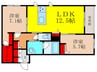メゾン　ド　ルミエール 2LDKの間取り