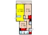メゾン　ド　ルミエール 2LDKの間取り