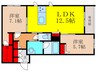 メゾン　ド　ルミエール 2LDKの間取り
