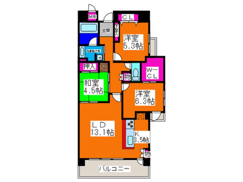 間取図 インペリアル鳳