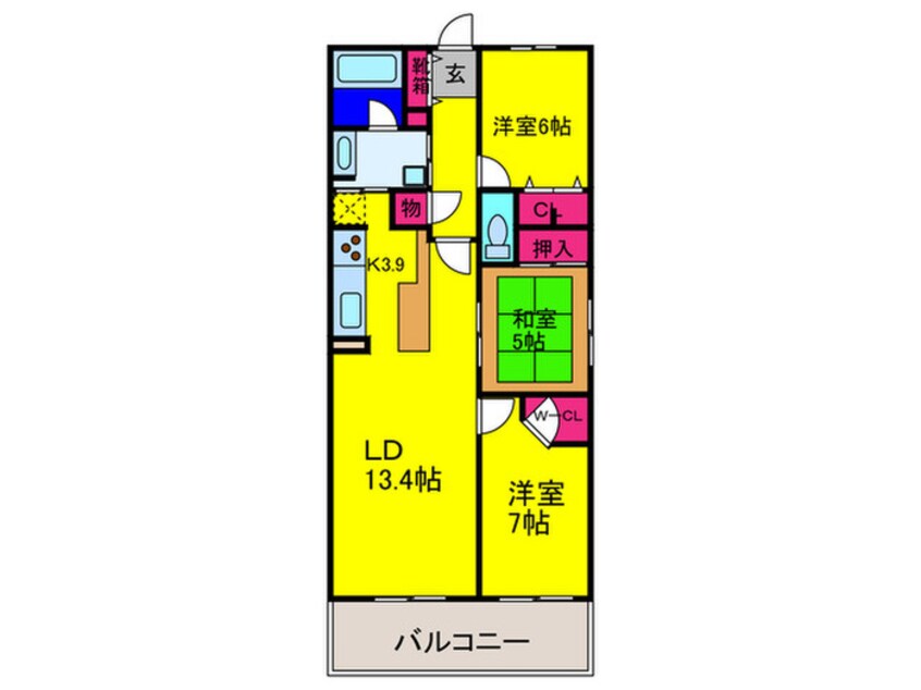 間取図 インペリアル鳳