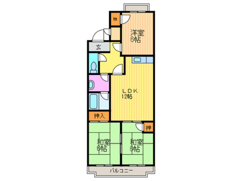 間取図 シベール桂泉