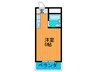 パ－ルビル塚本 1Rの間取り