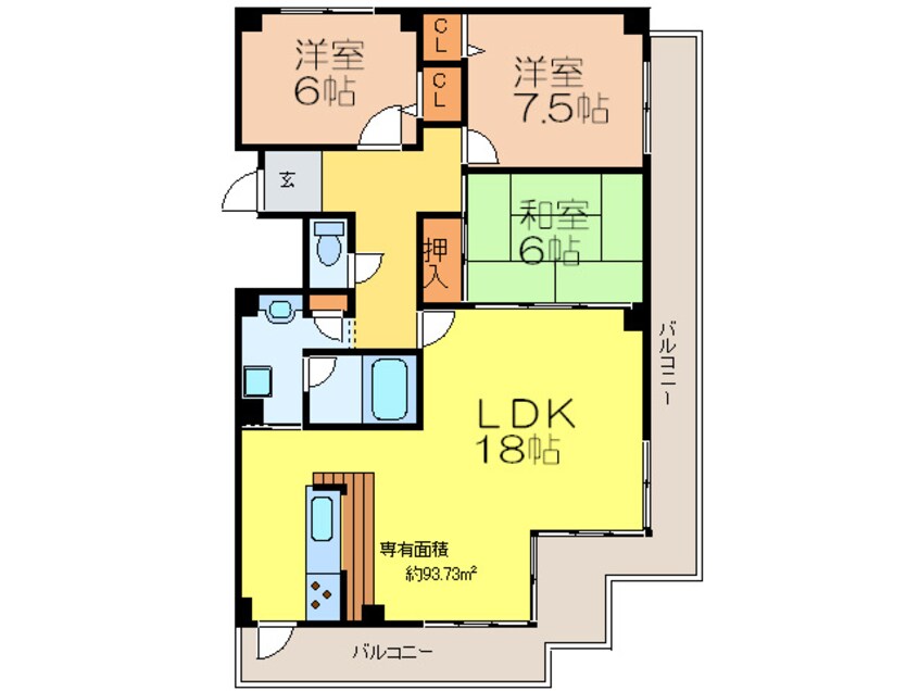 間取図 ロイヤル南茨木