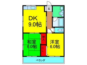 間取図 パークテラス香里Ⅱ