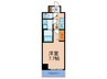 FREEDOMresidence松原上田1号 1Kの間取り