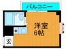 本町ハイツ 1Rの間取り