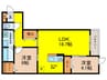 Raccolt阪南町 2LDKの間取り