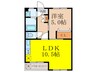 田村マンション 1LDKの間取り