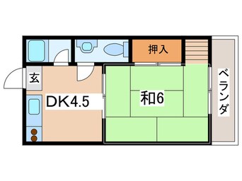 間取図 コーポ鶴ヶ丘