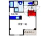 スプレンダ－ 1Kの間取り
