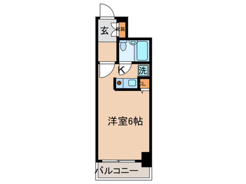 間取図 エスリ－ド四条河原町(1008)