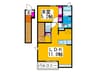 エアリーヒル原町 1LDKの間取り