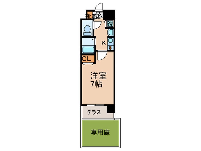 間取り図 ﾌﾟﾚｻﾝｽ京都四条烏丸ｸﾛｽ(１０３)