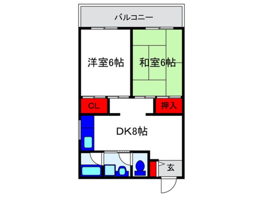 間取図 サンライフ本町