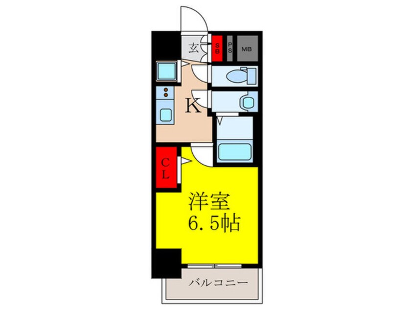 間取図 アドバンス江坂東コンフィ(901)