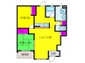 エンフィ－ルドエミネンス 2LDKの間取り