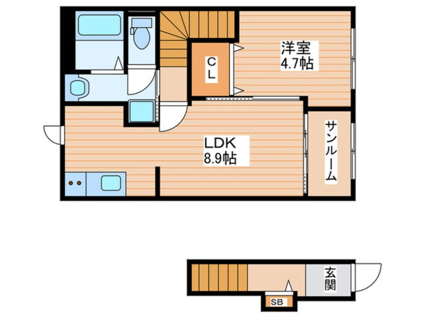 間取図 カロテラス