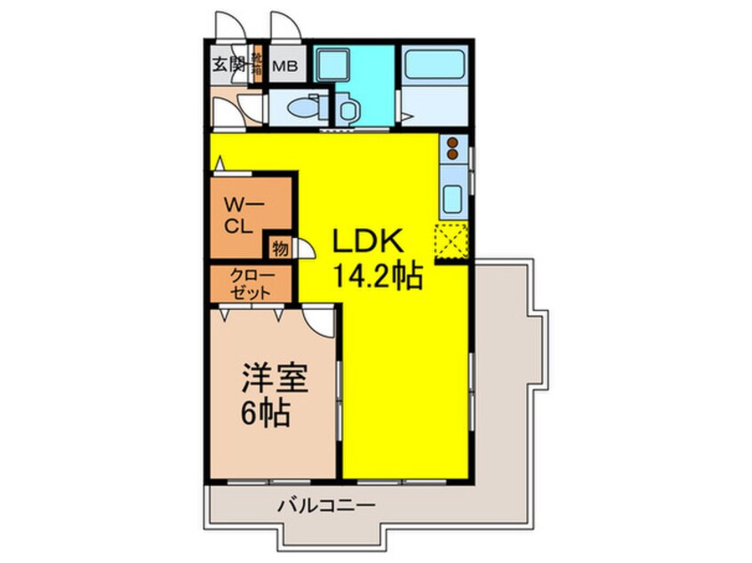 間取図 ハイツ東渡辺