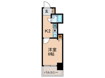 間取図 エスリ－ド四条河原町(1110)