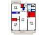 ラルゴコート 3LDKの間取り