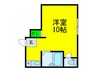 レックビル 1Rの間取り