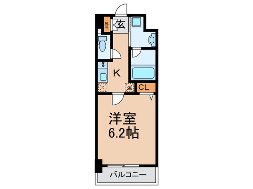 間取図 ｸﾞﾚｲｽﾚｼﾞﾃﾞﾝｽ大阪WEST(305)