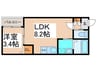 H-maison衣摺Ⅱ 1LDKの間取り