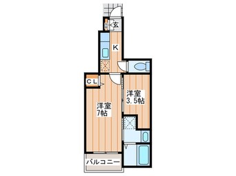 間取図 ジェルメ・メゾン
