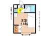 石丸ハイツ 1Kの間取り