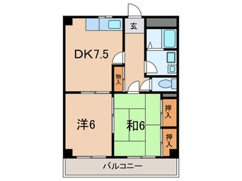 間取図 グリ－ンハイツ旭