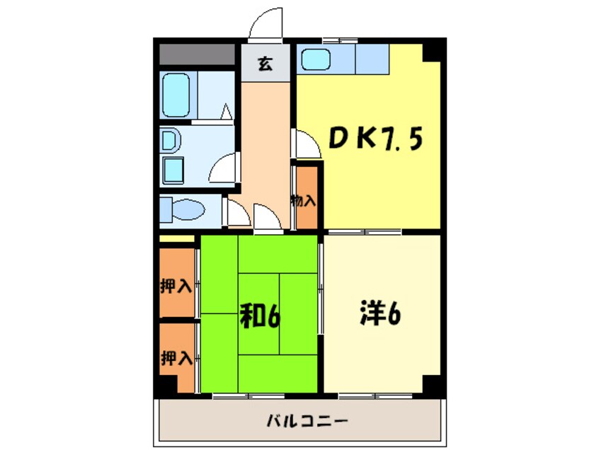 間取図 グリ－ンハイツ旭