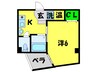 リヴェ－ル天下茶屋 1Kの間取り