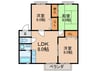 サンビレッジ東大阪 3LDKの間取り
