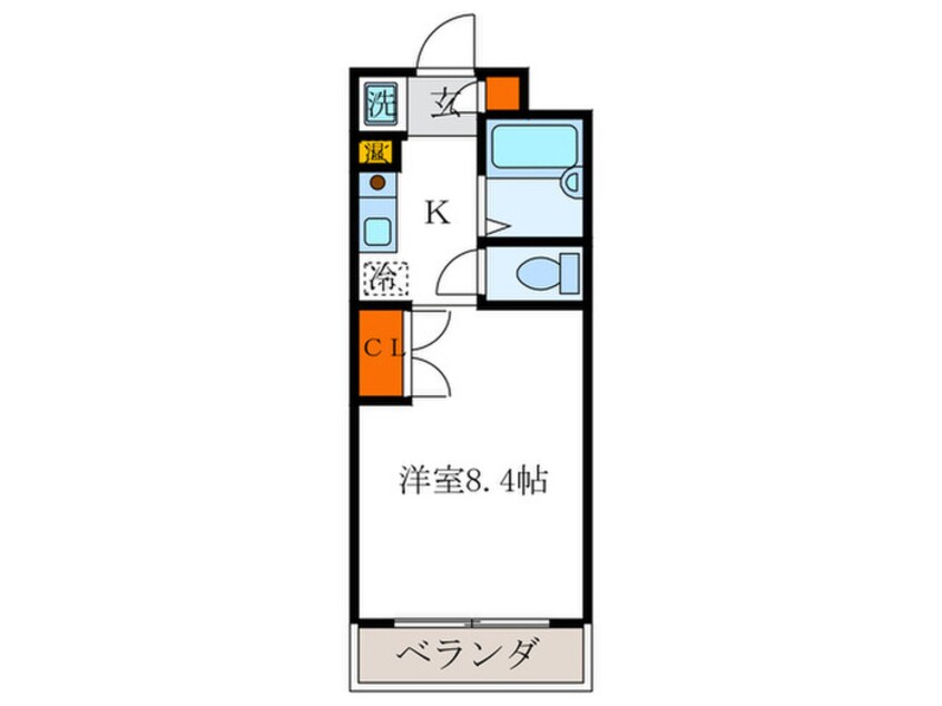 間取図 グレ－スコ－ト白川