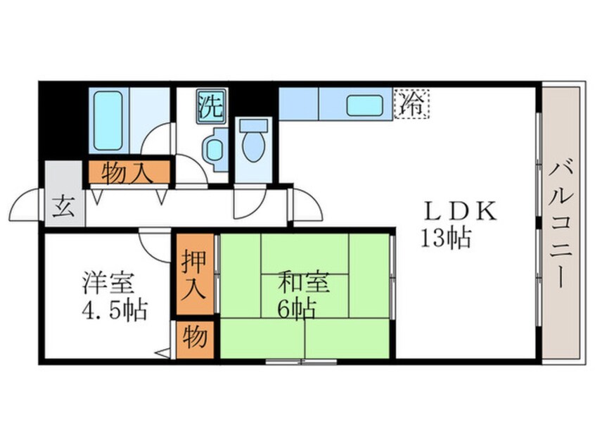 間取図 クォーク桂東