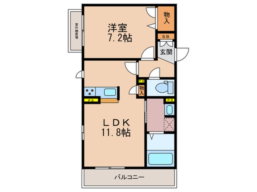 間取図 ＭＳシャ－メゾンⅡ