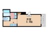 京壬生和み邸 1Kの間取り